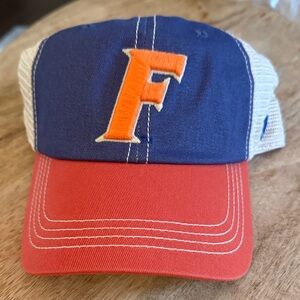 Florida Gators Blue and Orange Cap with Orange Letter F
